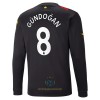 Maglia da Calcio a Maniche Lunghe Manchester City Gundogan 8 Trasferta 2022-23 per Uomo